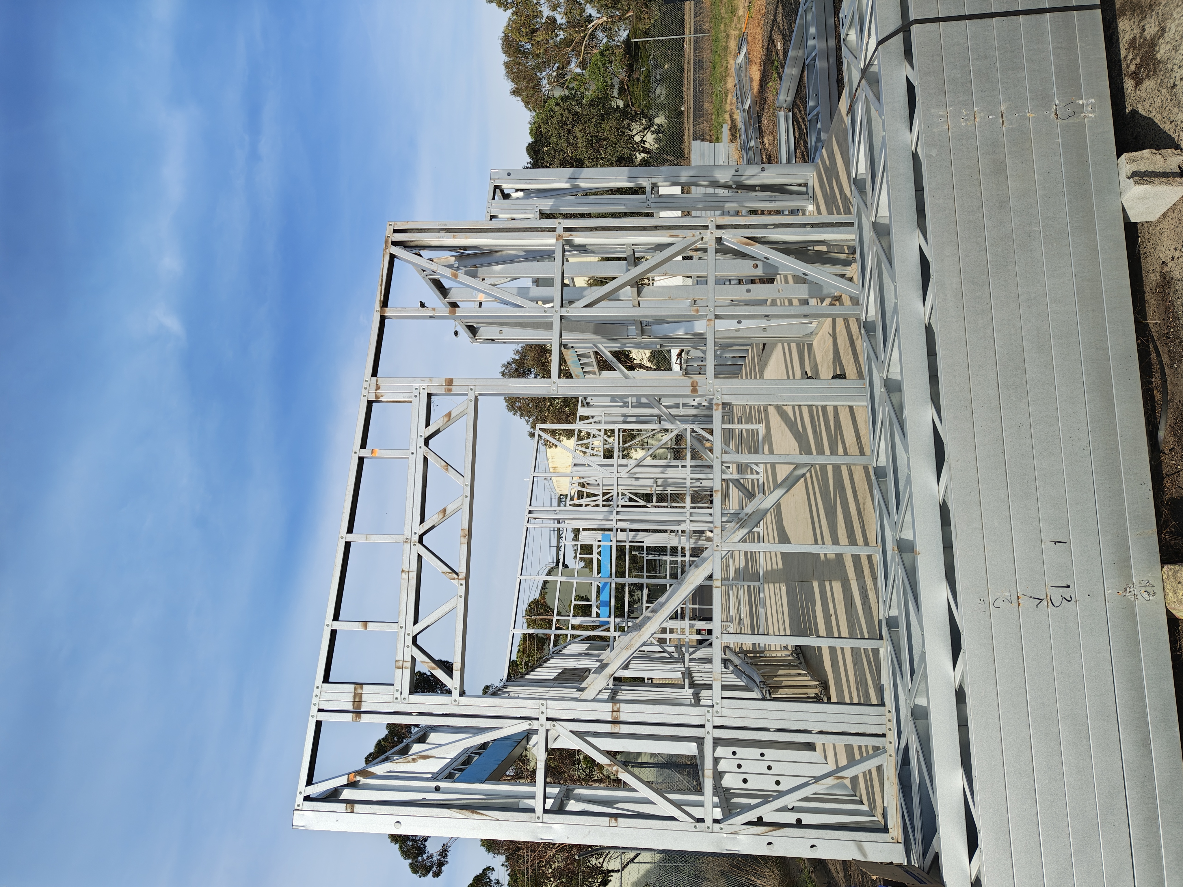 NW Steel Frames modular structure frame on-site